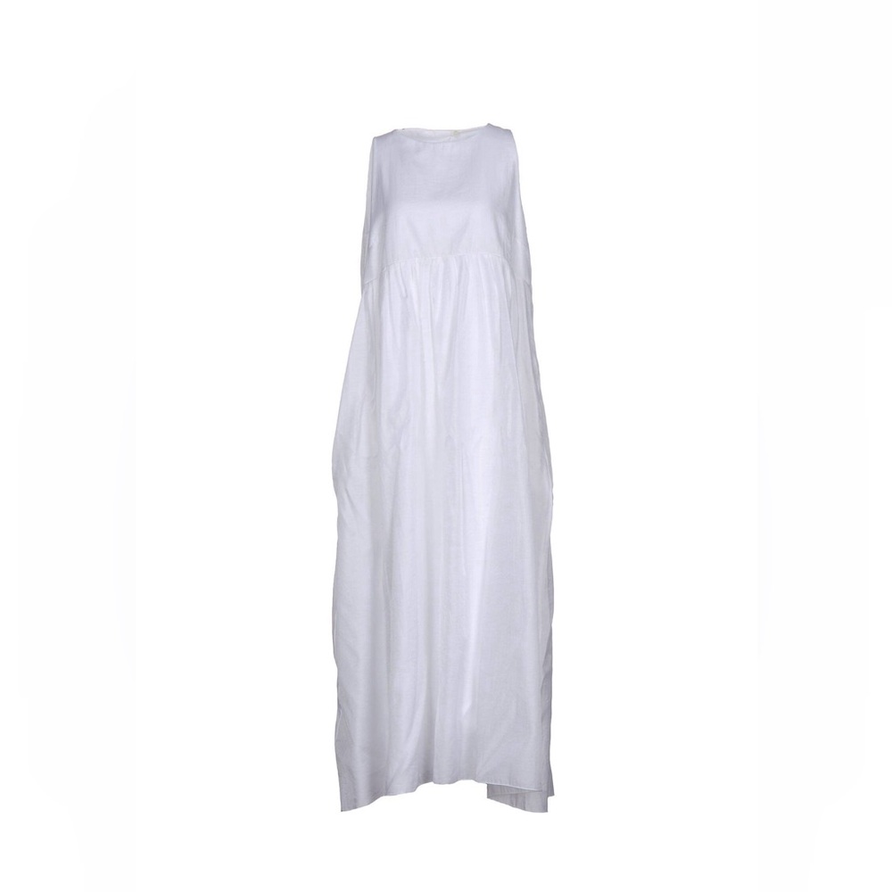 High fashion Ballantine 1921 Elegant Luxurious White Maxi Dress
